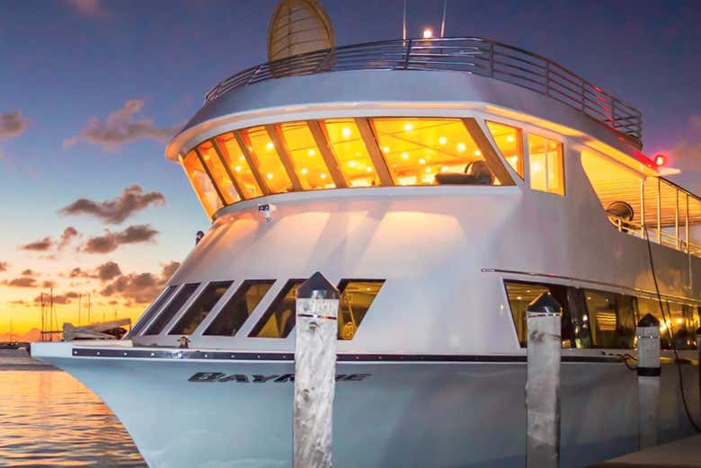 Kick off the night with a yacht party under the Miami sunset