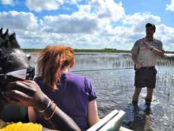 Everglades, checking the depth