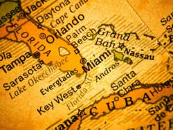 Miami on the map