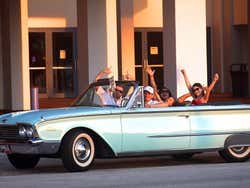 Touring Miami in a classic car